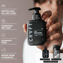 CRVFT routine for men supports easy grooming and styling.