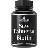 Hair Thickness Maximizer saw palmetto bottle supports daily hair health