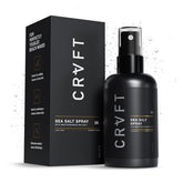 Hair Craft Co CRVFT Sea Salt Spray bottle showing natural finish and light hold.