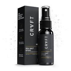 Hair Craft Co. CRVFT Sea Salt Spray bottle for natural beachy texture.