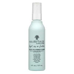 Hairitage detangling spray bottle showing easy detangling and lightweight conditioning