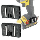 Halberd standard magnetic bit holder on belt clip for quick access.