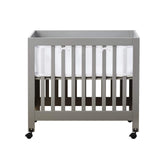 Halo mini crib breathable mesh liner overview shows full product in crib setup for airflow