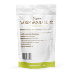 Halo Naturals Artemisia absinthium close-up highlighting finely cut leaves and aromatic notes.