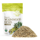 Halo Naturals wormwood cut and sifted 4oz for rich herbal tea blends.