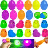 Halystar Easter eggs 12-pack with puffer chicks ready-made treasure hunt