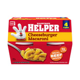 Hamburger Helper Cheeseburger Macaroni cup packaging for quick meals