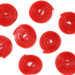 1 lb bulk Broadway Strawberry Wheels licorice ideal for gatherings.