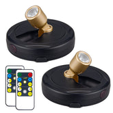 HAMVIDNE wireless LED spotlight lighting wall art with warm 3000K glow.