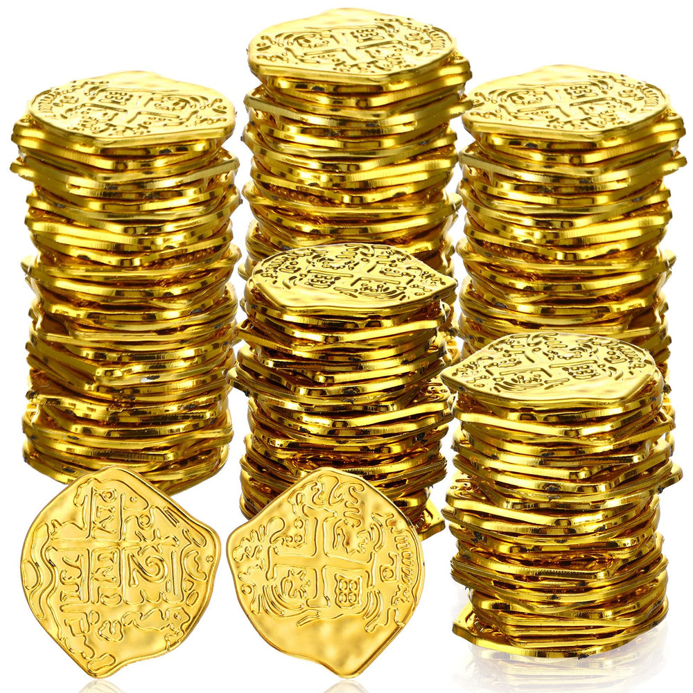 Hanaive pirate coins gold pack for treasure chest and imaginative play