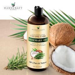 Handcraft Blends hair care routine image suggests scalp-friendly shine.