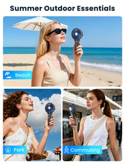 HandFan offers 3 speeds for customizable cooling on demand.