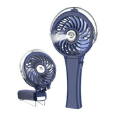 HandFan upgraded misting fan in hero shot shows portable cooling on the go.