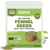 HANDPICK fennel seeds pack shot ready for flavorful cooking and tea infusions