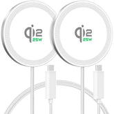 HANDY-GAD 25W magnetic wireless pad front view for clutter-free charging.