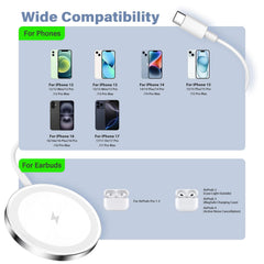 HANDY-GAD snap-on magnetic charging pad keeps devices steady while charging.