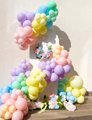 Haolongfa 18 inch pastel pink balloons add vibrant Easter party color.