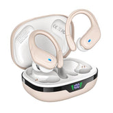 HAOYUYAN BX17 earbuds in-ear fit for secure comfort during workouts.
