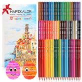 Hapikalor 72 colored pencils in gift box for vibrant adult coloring projects