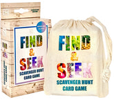 Hapinest Find and Seek cards with colorful illustrations for curious kids, prompting exploration.
