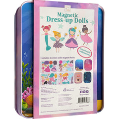 Hapinest hinged magnetic tin storage keeps the set organized and portable