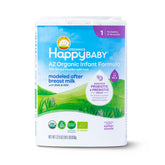 Happy Baby Organics bottle pour showing easy feeding for caregivers