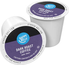 Happy Belly dark roast pods in a pack, delivering bold flavor for everyday mornings.