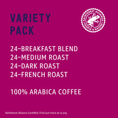Happy Belly dark-roast pods with bold aroma for mornings