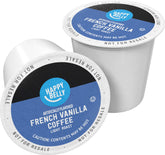Happy Belly light roast coffee pods – vanilla aroma for morning ritual.