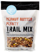 Happy Belly Peanut Butter Plenty packaging in a resealable stand-up bag for easy snacking.