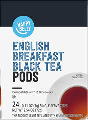Happy Belly tea pods packaging showing single-serve convenience