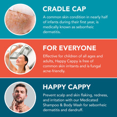 Happy Cappy Beanie Brush performing a gentle scalp scrub on a baby's hair