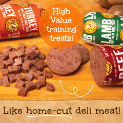 Happy Howie's Soft Meat Roll Treats: sliced portions for customizable rewards