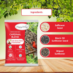 Happy Wings vacuum-packaged seeds ensure freshness and reduced moisture in storage.
