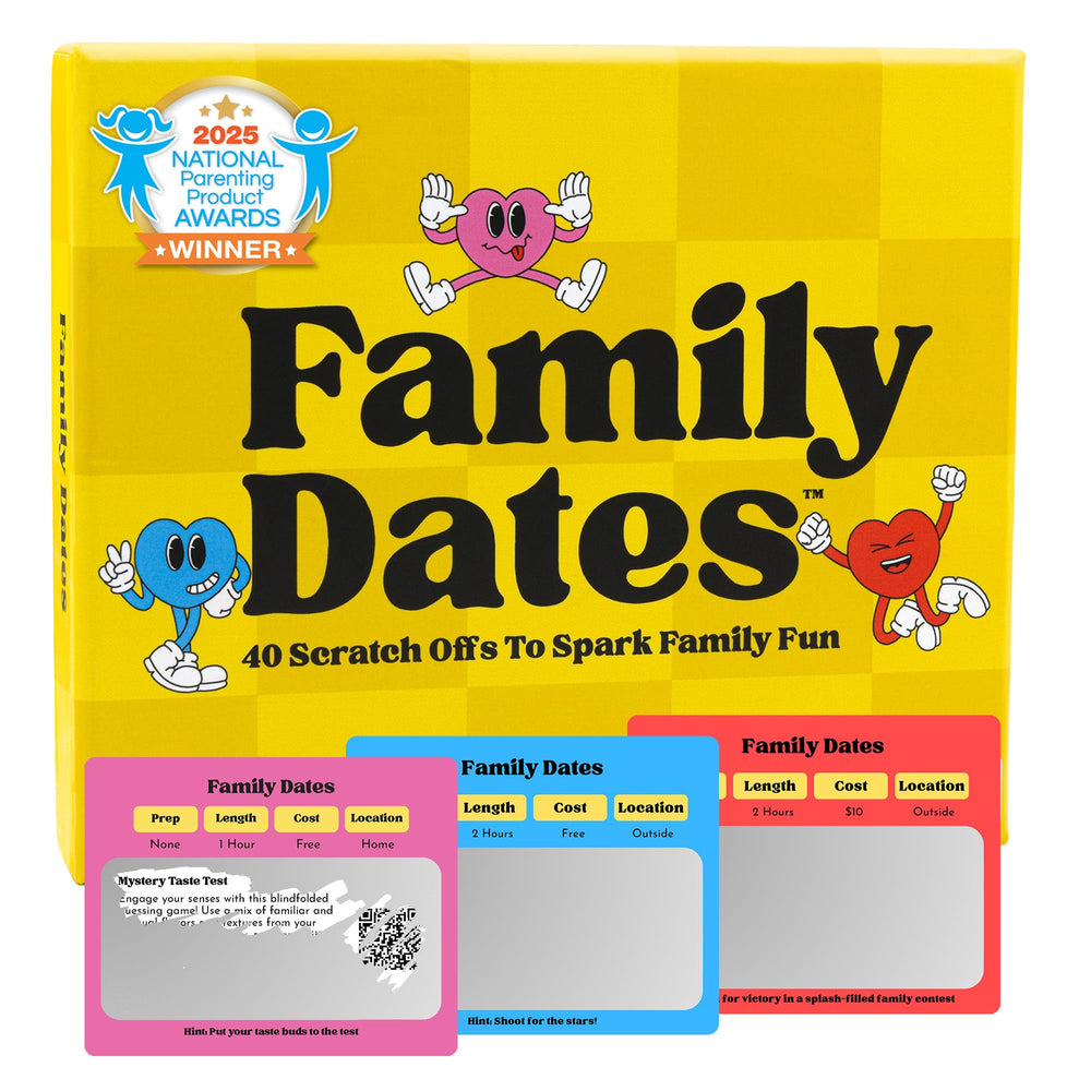 Happy Duo 40 scratch-off dates deck ready for family fun.