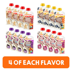 HAPPYTOT gluten-free baby food pouch with coconut milk as a dairy option