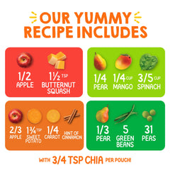 HAPPYTOT gluten-free vegan Stage 4 pouch on a clean surface.