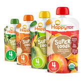 HAPPYTOT Stage 4 pouches bundle for toddlers, convenient on-the-go snack.