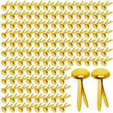 HAPY SHOP brass fasteners 300-pack ready for scrapbooking and DIY projects.