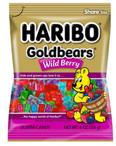 HARIBO Goldbears Wild Berry bag with colorful gummies ideal for sharing