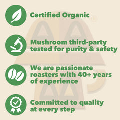 Harmonic Grounds 34-count mushroom coffee pod pack keeps mornings convenient.