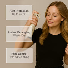 Harmonize Beauty Lightweight Hair Mist provides hydration without buildup