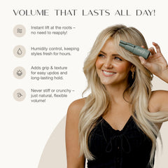 Harmonize Beauty Root Texture Powder fingertip application for easy root styling.