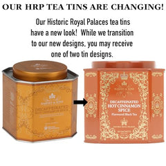 Cup of Harney & Sons decaf hot cinnamon spice tea ready to enjoy.