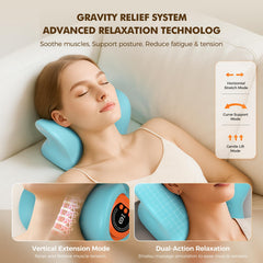 HarrFlow neck massager side view highlighting ergonomic curve for home or office use