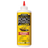 HARRIS boric acid roach killer powder label demonstrates long-lasting pest protection.