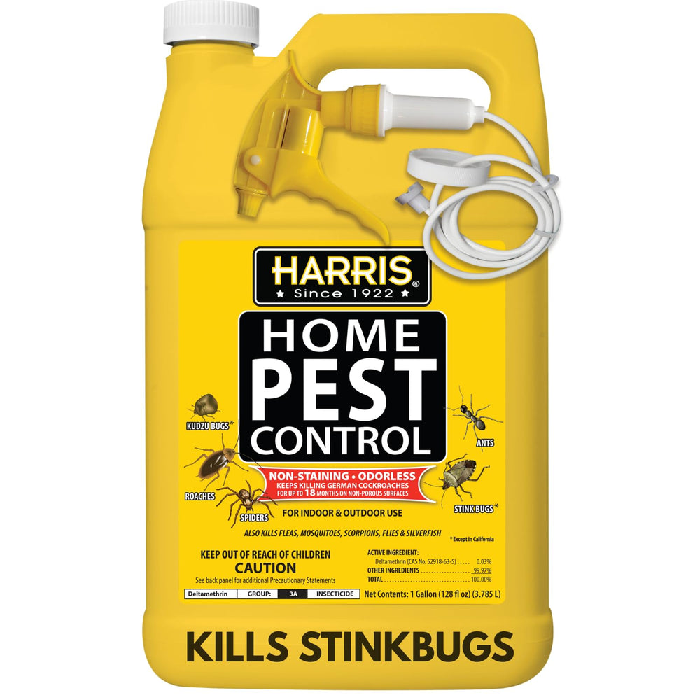Harris Home Insect Killer gallon bottle for odorless indoor pest control.