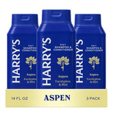 Harry's 2-in-1 Aspen bottle for gentle cleansing and hydration.