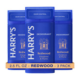 Harry's aluminum-free deodorant Redwood bottle shown for all-day odor control