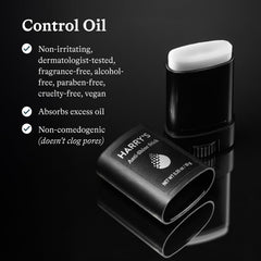 Harry's Anti-Shine Stick delivers a natural matte finish on oily skin